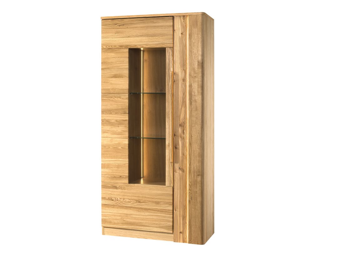 London 1-durvju vitrīna platā